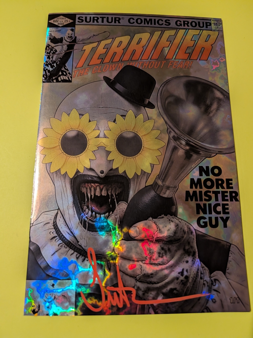 Terrifier "ART THE CLOWN"  Without Fear MAGMA Art Book Signed by SURTUR 1/1 NEW